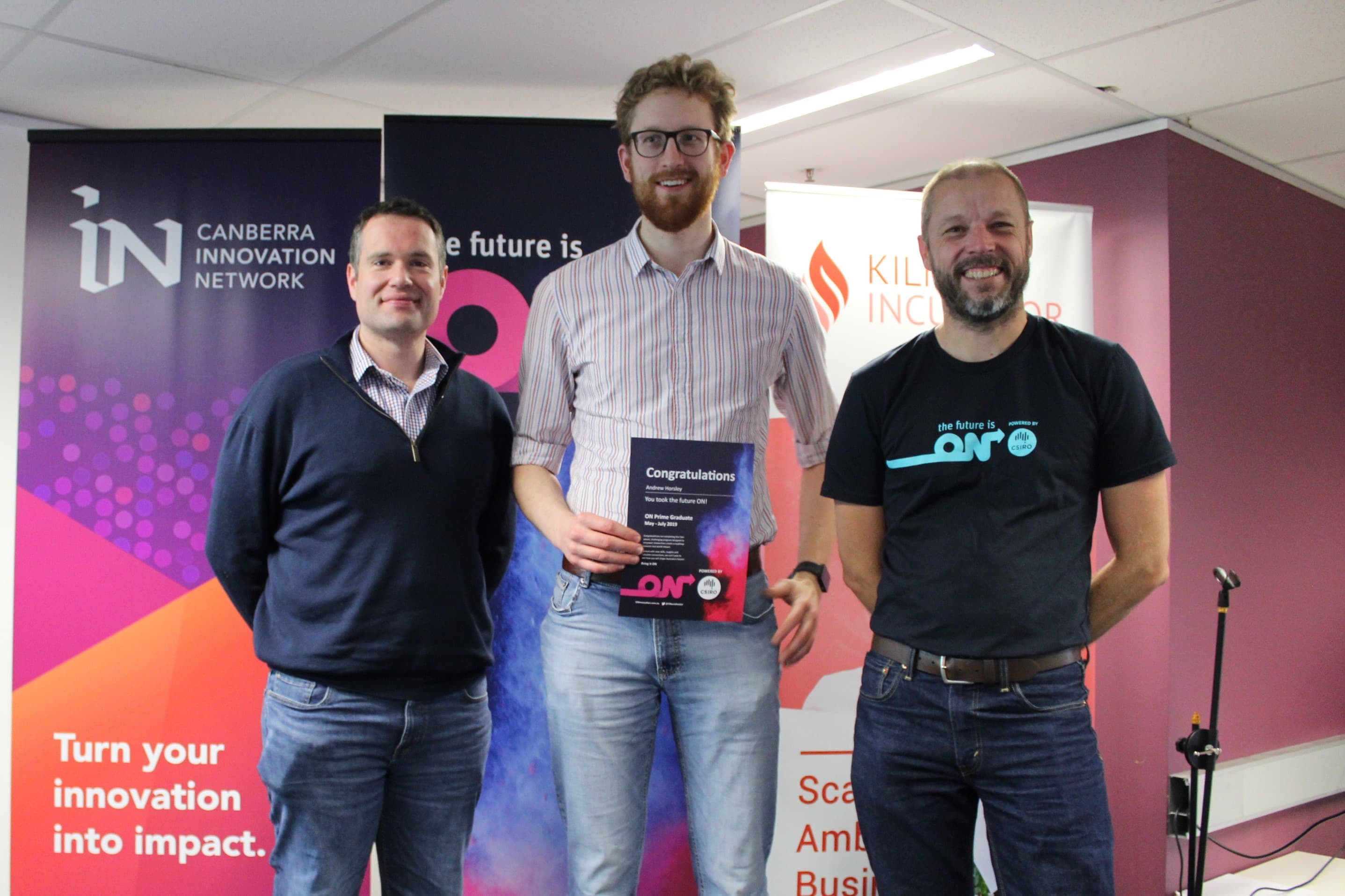 CSIRO ON Prime Team participants with Dr Craig Davis