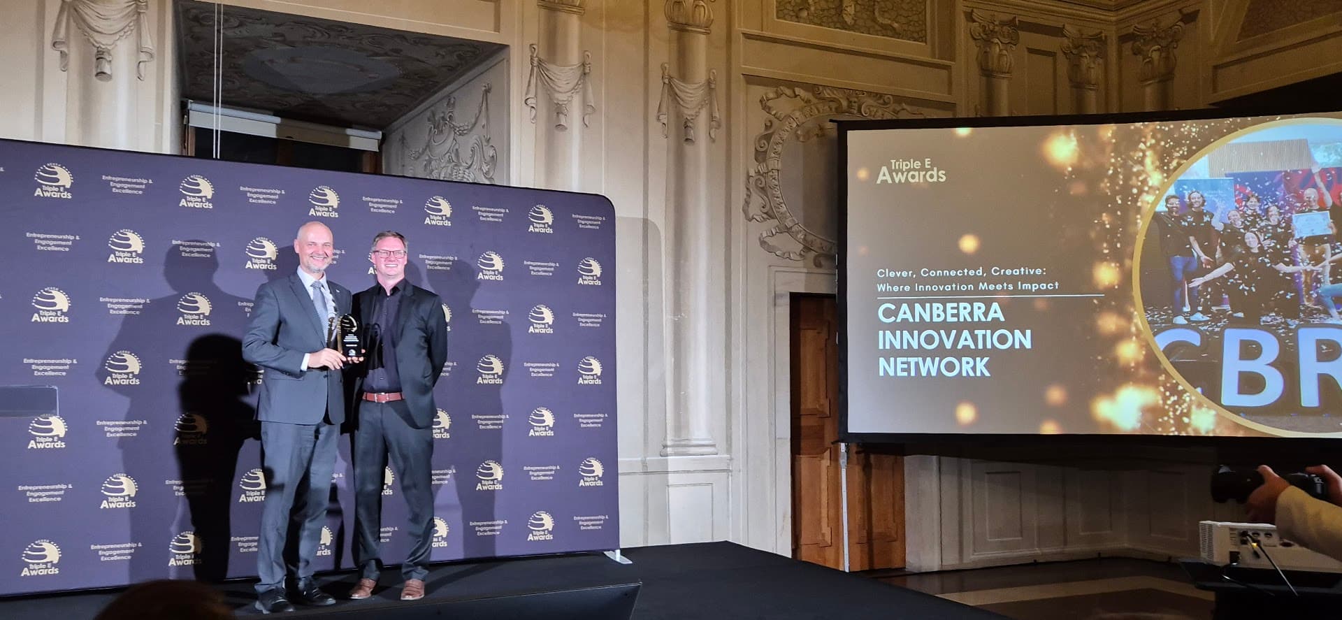 Canberra innovation ecosystem recognised at Global Triple E Awards