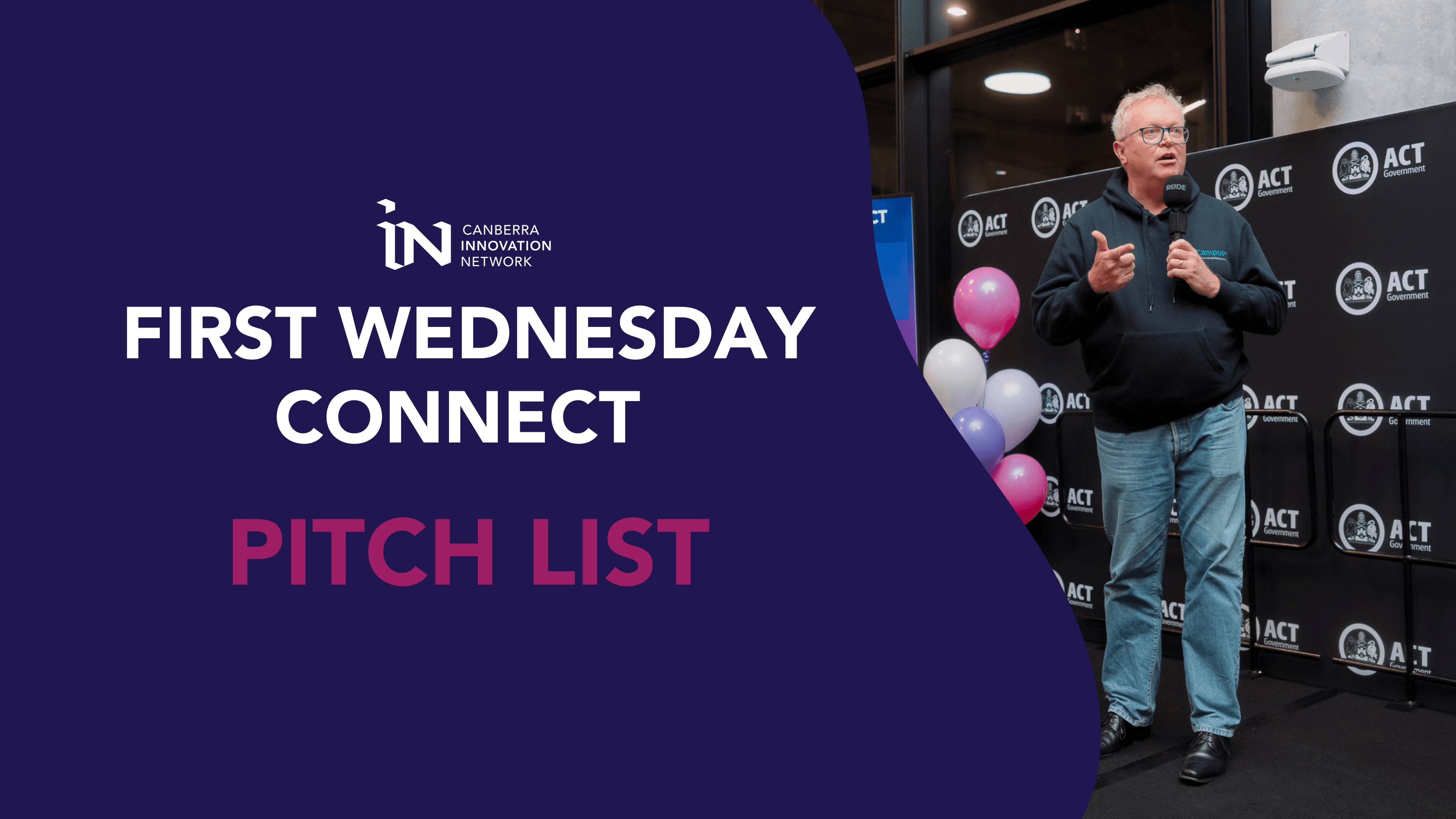 First Wednesday Connect Pitch List October 2025