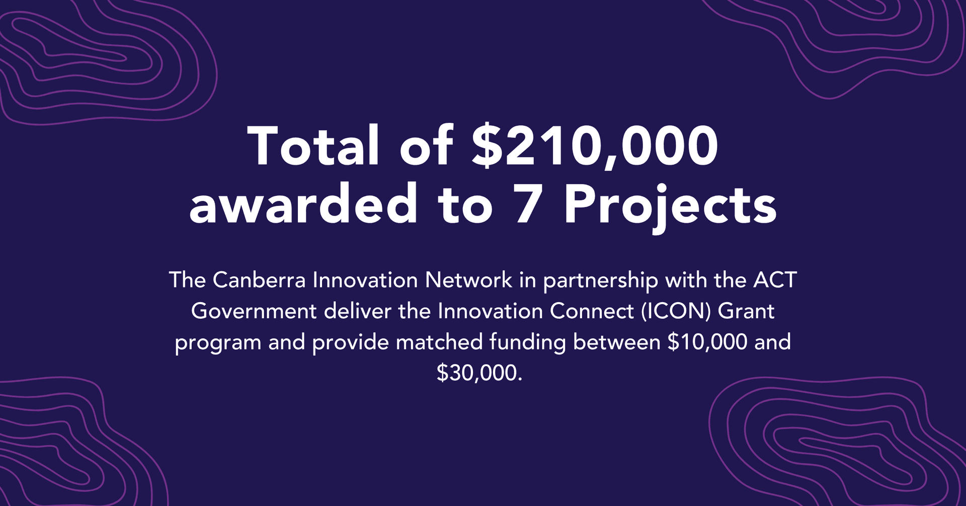 Total of $210,000 awarded to 7 Projects