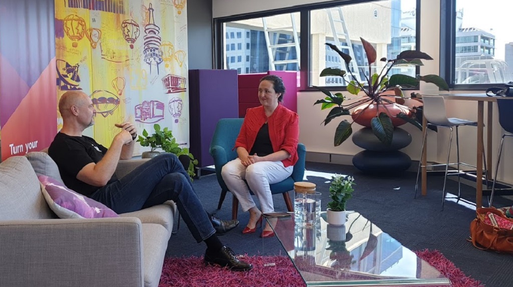 Jen Seyderhelm talks with Petr Adámek, CEO of Canberra Innovation Network.