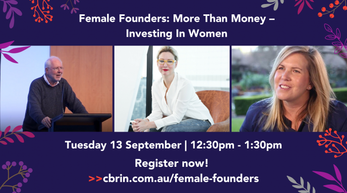 Female Founders More Than Money – Investing In Women (Facebook Cover)