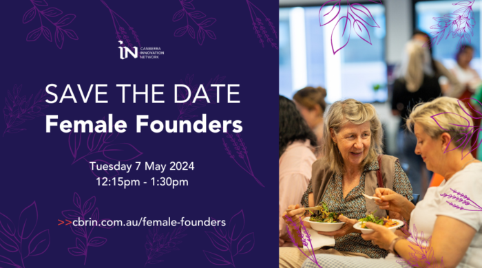 Save the date for female founders on Tuesday 7 May 2024.